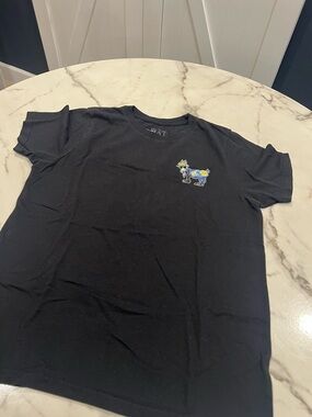 Kids Black T-Shirt with Colorful Animal Patch